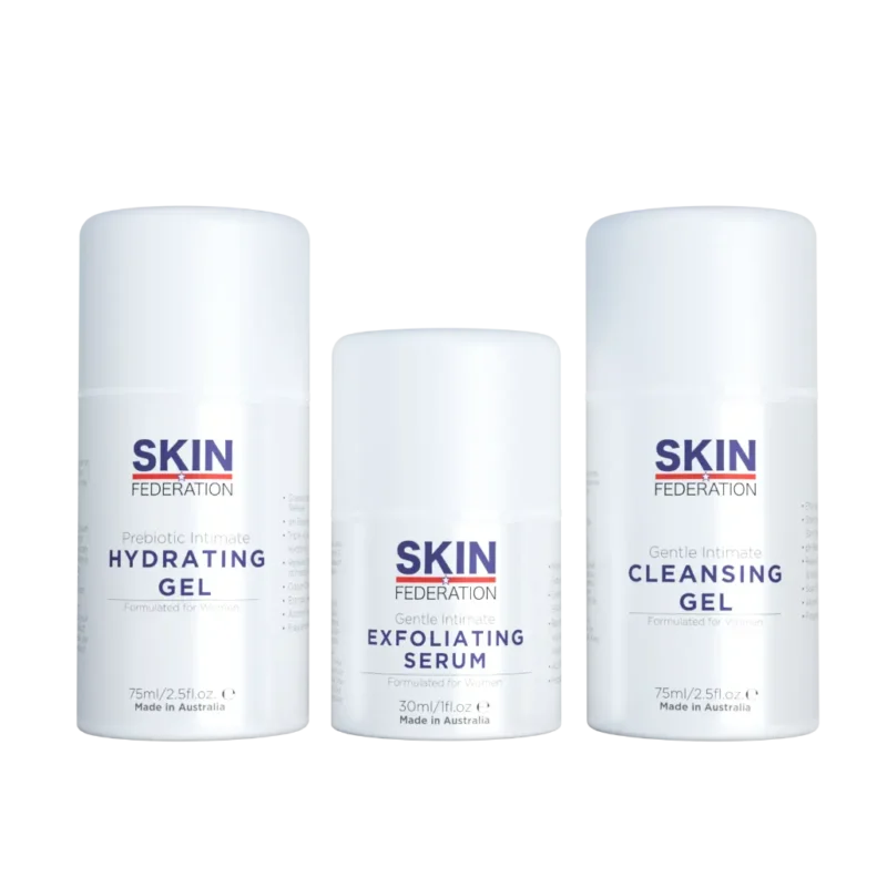 Intimate Ingrown Hair Routine (Exfoliating Serum, Cleansing Gel and Hydrating Gel)